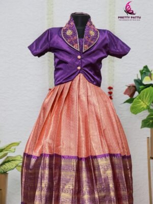 semi collar lehanga